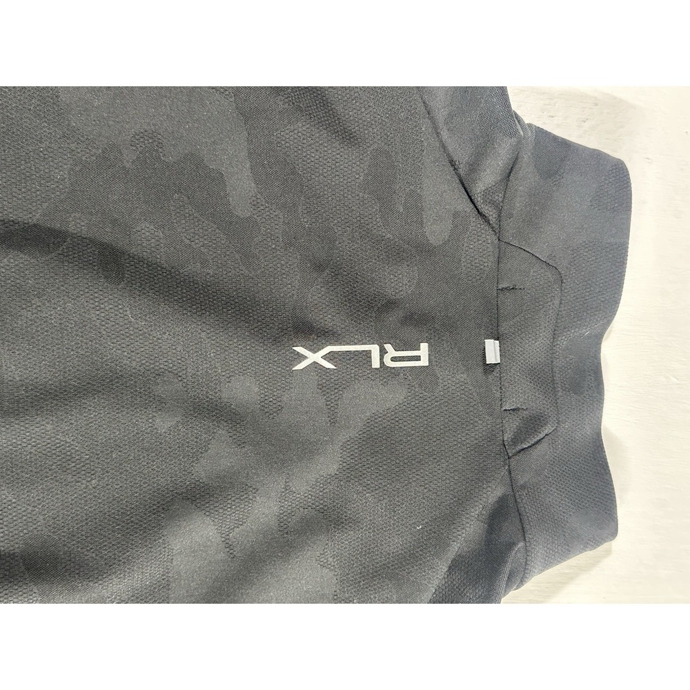 RLX Ralph Lauren Black Wicking 1/4 Zip Golf Athletic Pullover Size Large - Picture 12 of 12
